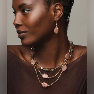 Avon Studio 1886 AUTUMN AURA Layered Necklace & Earring Set NIB